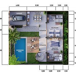 Vrijstaande woning in Indonesië