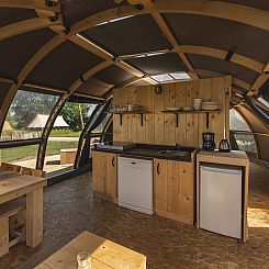 Groepsaccommodatie (6x luxe glampingtent) I 28 personen