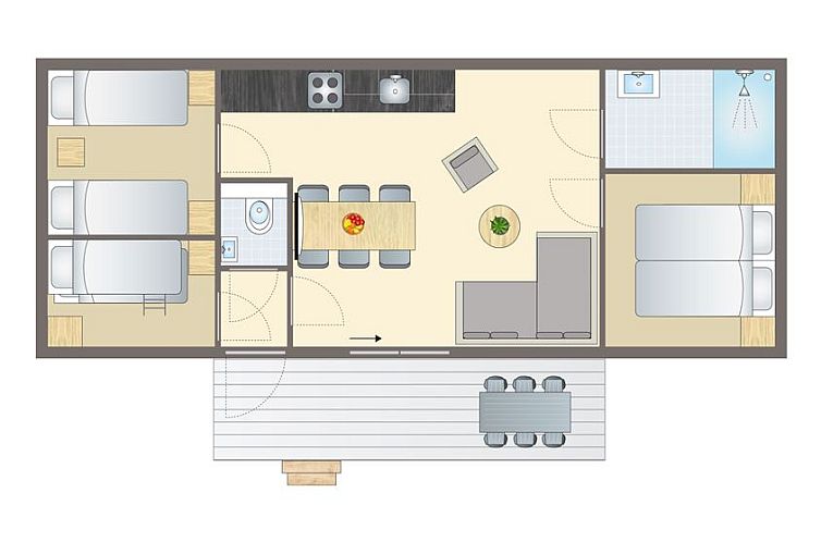 Sluftervallei | 6-persoons mobile home | 6MH