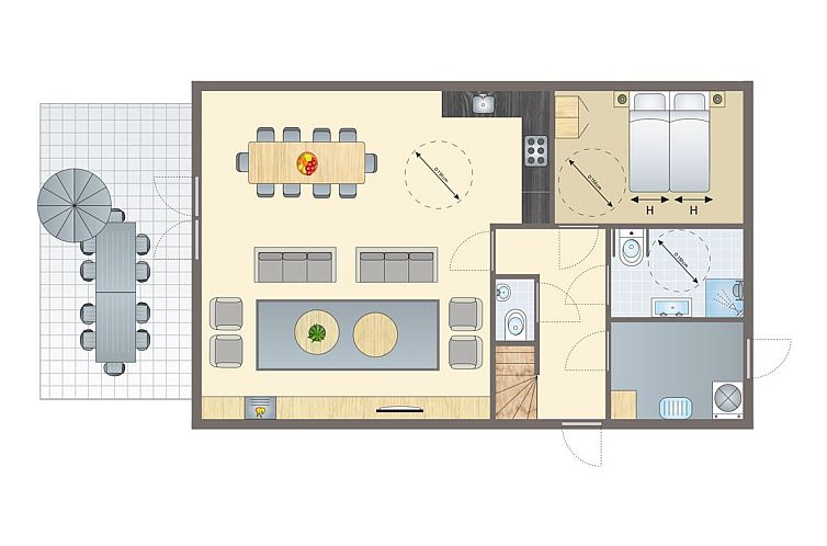 Sluftervallei | 10-persoons bungalow - Extra toegankelijk | 