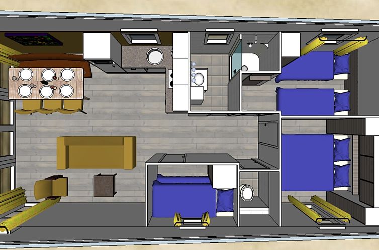 Comfort Lodge | 6 personen (50 m²) - Honden toegelaten