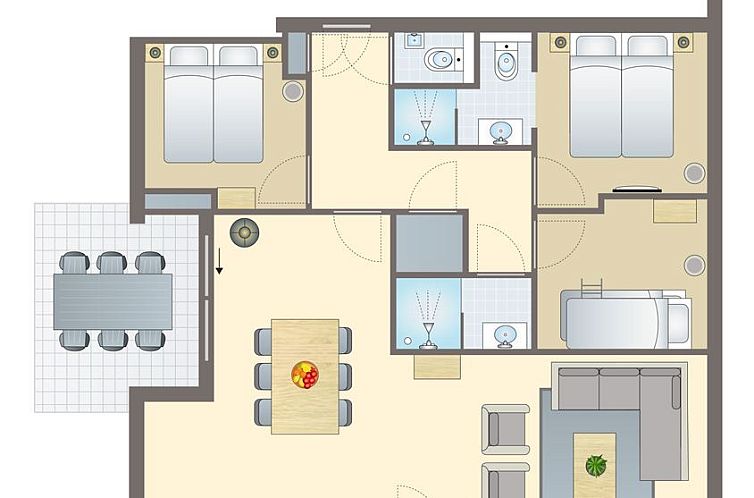 4-6-persoons appartement | 4-6C