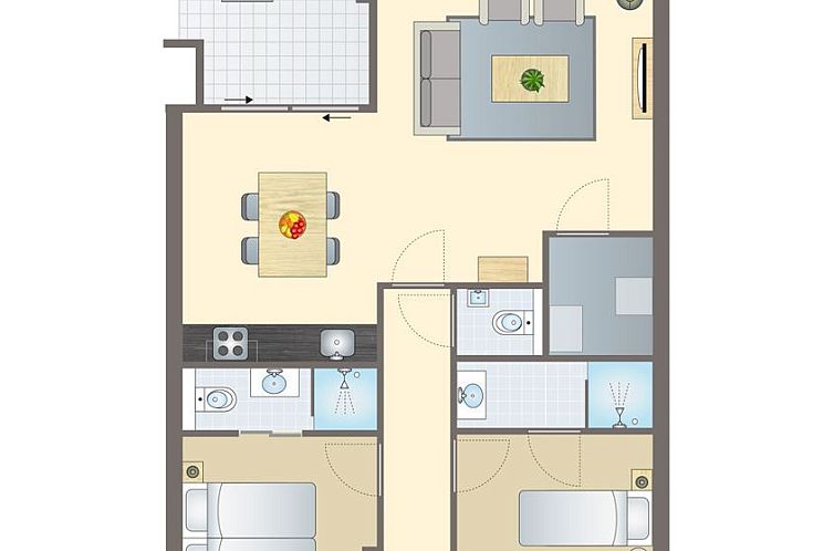 4-persoons appartement | 4C2