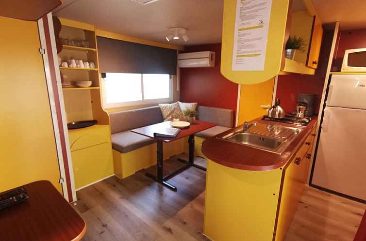 Stacaravan - Chalet in Toskane aan zee, op familie camping 1