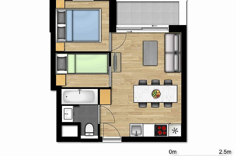 Comfort Suite - 5p | Slaapkamer - Slaaphoek