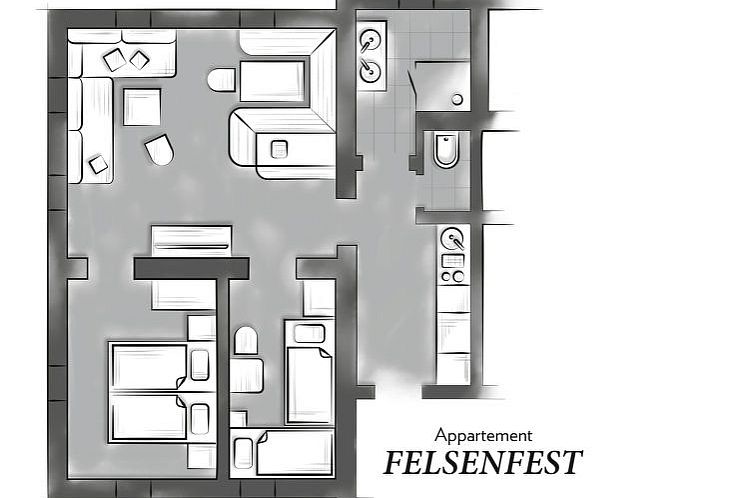 Appartement Felsenfest