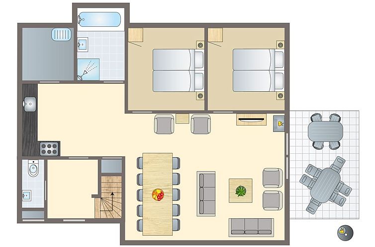 Orveltermarke | 10-persoons bungalow | 10C