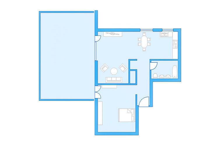 Appartement Attika Wohnung Allod Park Haus C 807