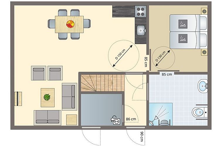 Het Land van Bartje | 6-persoons hoevewoning - Extra toegank