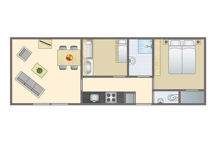 Het Land van Bartje | 4-persoons peuterstacaravan | 4BCK