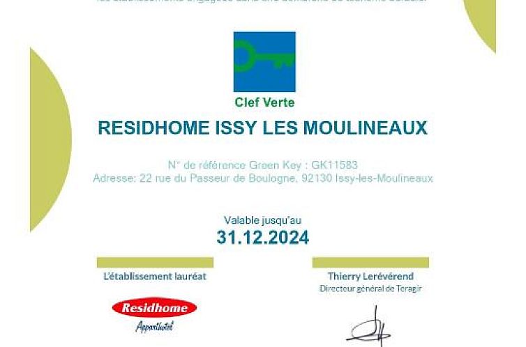 Residhome Paris Issy Les Moulineaux