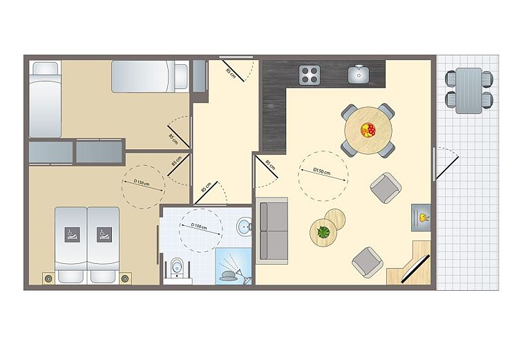 Heideheuvel | 4-persoons bungalow - Speciaal toegankelijk | 