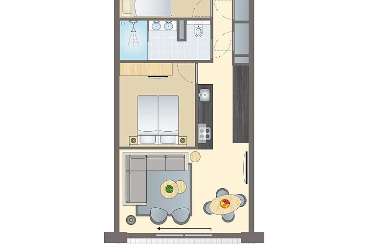 4-persoons appartement | 4C1