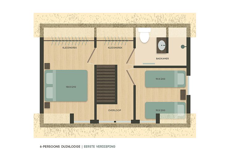 6-persoons Duinlodge Huisdier toegestaan