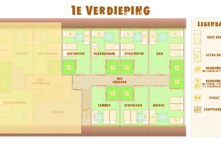 Comfortabele groepsaccommodatie voor 34 personen nabij