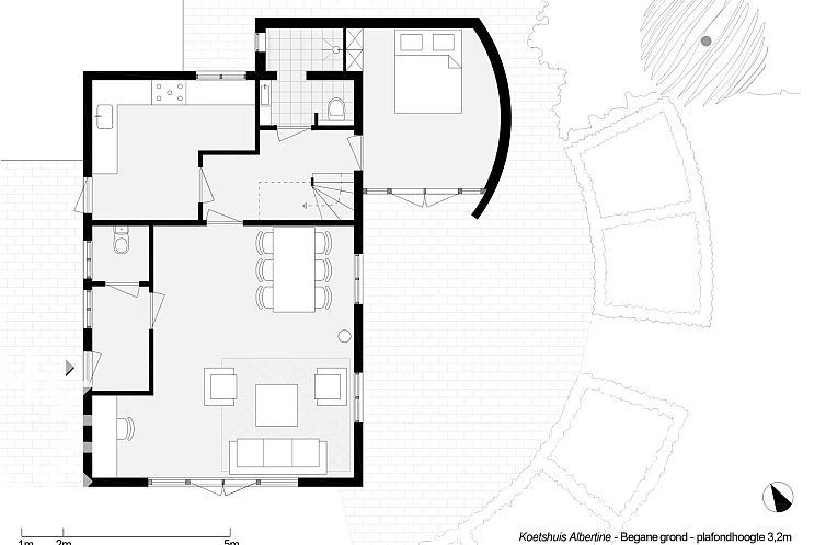 Een charmant 6-persoons koetshuis met open haard en ruime