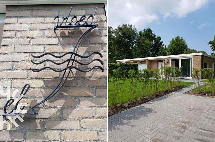 Luxe 6-persoons bungalow met infraroodsauna en vlak bij het