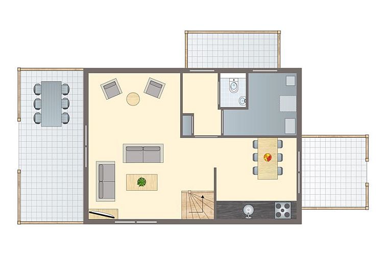 6-persoonsbungalow | 6B3