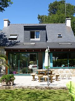 Vakantiewoning Hent ar Mor. Vakantiehuis 100 meter van de zee en zandstrand, Landéda, Bretagne, Frankrijk