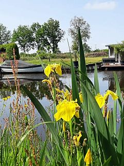 Vakantiewoning Schitterende 2 persoons woonboot in het centrum van, Heerenveen, Het Friese platteland, 