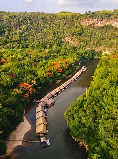 Vakantie appartement Home Phutoey River Kwai Hotspring & Nature Resort - SHA Plus, Ban Plai Huai Kaeng Riang, Centrale Vlaktes, Thailand